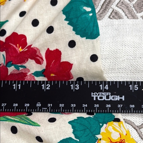 (T2) Benson & Smith 80s Vintage Bohemian Floral Print Cream Cotton Dress, Size 9 - Picture 10 of 14